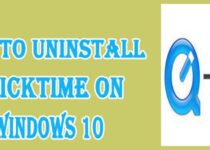 How to Uninstall QuickTime on Windows 10