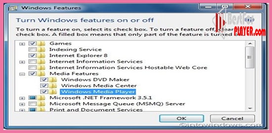 Install Windows Media Player Again