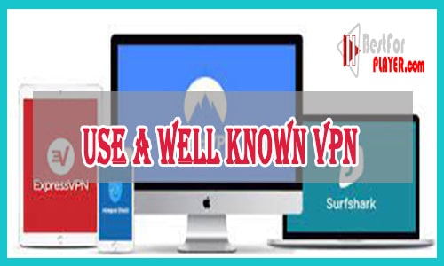 Use a Well Known VPN