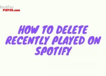 How to delete recently played on Spotify