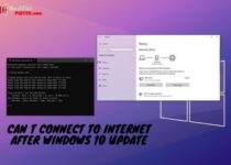 Can t connect to internet after windows 10 update