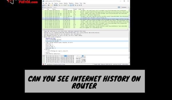 Can you see internet history on router