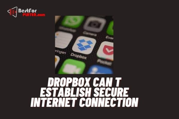 Dropbox can t establish secure internet connection