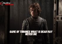 Game of thrones what is dead may never die