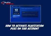 How to activate playstation plus on sub account