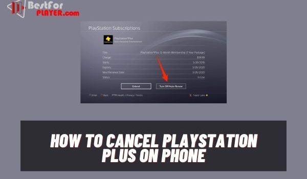 How to cancel playstation plus on phone