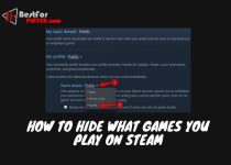 How to hide what games you play on steam