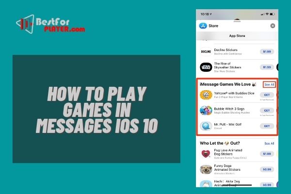 How to play games in messages ios 10