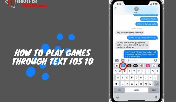 How to play games through text ios 10