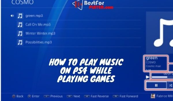 How to play music on ps4 while playing games