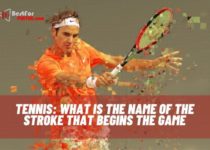 Tennis what is the name of the stroke that begins the game