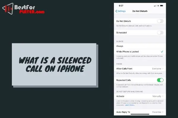 What is a silenced call on iphone
