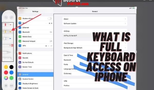 What is full keyboard access on iphone