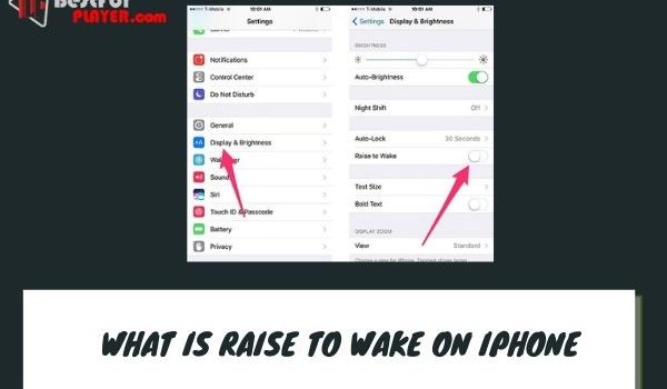 What is raise to wake on iphone
