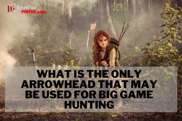 What is the only arrowhead that may be used for big game hunting?