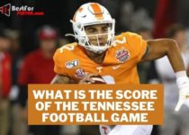 What is the score of the tennessee football game