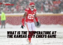 What is the temperature at the kansas city chiefs game