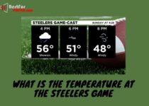 What is the temperature at the steelers game